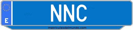 Matrícula de taxi NNC