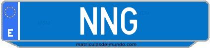 Matrícula de taxi NNG