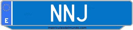 Matrícula de taxi NNJ