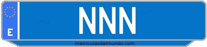 Matrícula de taxi NNN