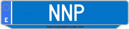 Matrícula de taxi NNP