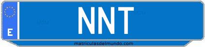 Matrícula de taxi NNT