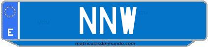 Matrícula de taxi NNW