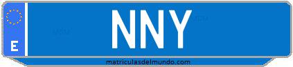 Matrícula de taxi NNY