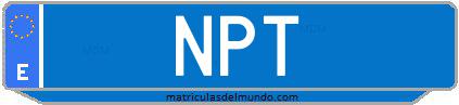 Matrícula de taxi NPT