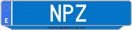 Matrícula de taxi NPZ
