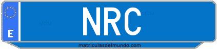 Matrícula de taxi NRC