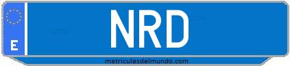 Matrícula de taxi NRD