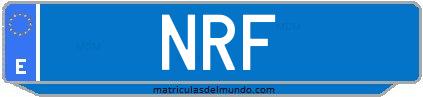 Matrícula de taxi NRF