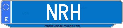 Matrícula de taxi NRH