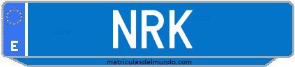 Matrícula de taxi NRK