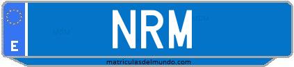 Matrícula de taxi NRM