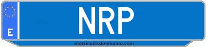 Matrícula de taxi NRP