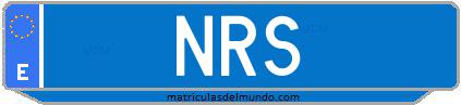 Matrícula de taxi NRS
