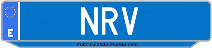 Matrícula de taxi NRV