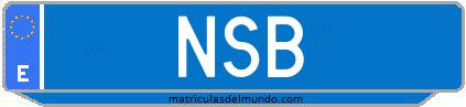 Matrícula de taxi NSB