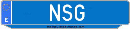 Matrícula de taxi NSG