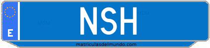 Matrícula de taxi NSH