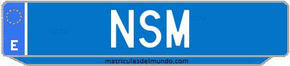 Matrícula de taxi NSM