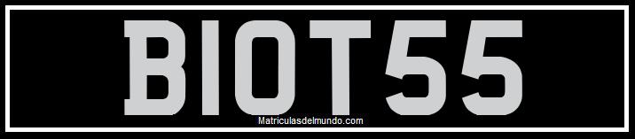 Matrícula de coche de Territorio Británico del Océano Índico