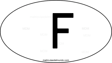 international oval code  F from Isla de San Martín