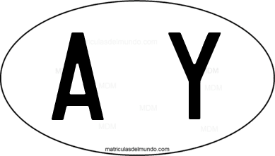 international oval code A y/o H from Imperio Austrohúngaro