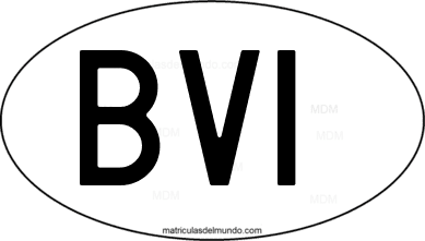 código internacional BVI de Islas Vírgenes Británicas