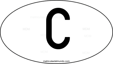 international oval code C from Cuba