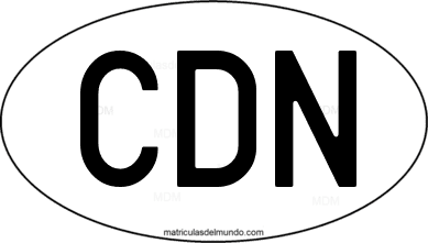 código internacional CDN de Canadá