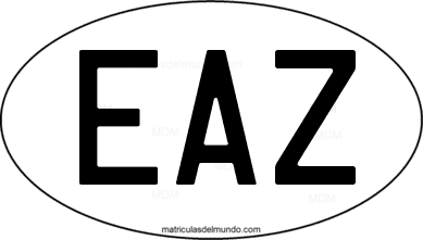 international oval code EAZ from Zanzíbar
