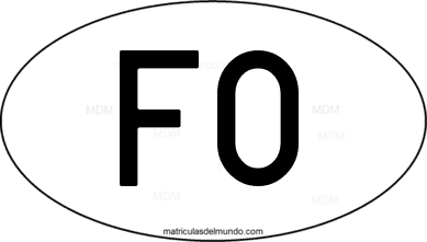 international oval code FO from Islas Feroe
