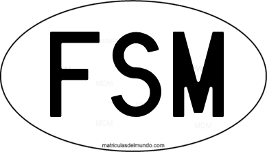 código internacional FSM de Estados Federados de Micronesia