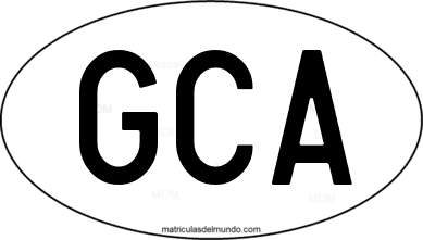 código internacional GCA de Guatemala