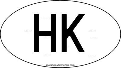 código internacional HK de Hong Kong