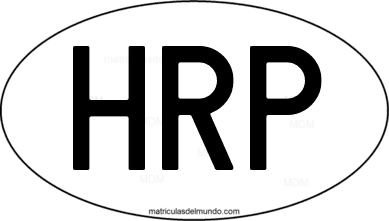 international oval code HRP from Principado de Hutt River
