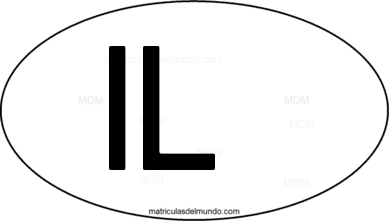 international oval code IL from Israel
