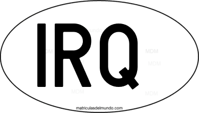 código internacional IRQ de Iraq