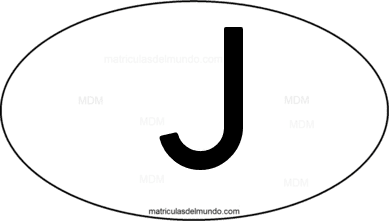 international oval code J from Japón