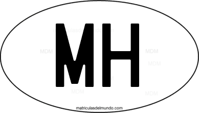 international oval code MH from Islas Marshall