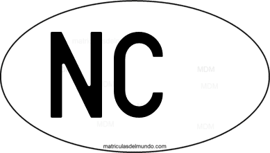 código internacional NC de Nueva Caledonia