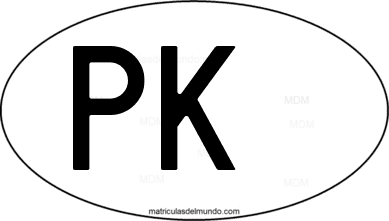 código internacional PK de Pakistán