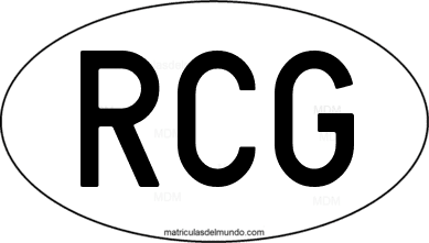 código internacional RCG de República del Congo