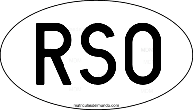 código internacional RSO de Osetia del Sur