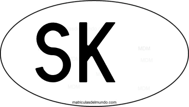 código internacional SK de Eslovaquia
