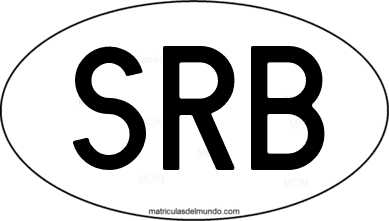 código internacional SRB de Serbia
