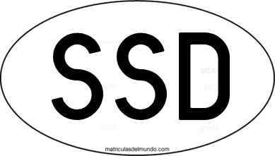 código internacional SSD de Sudán del Sur