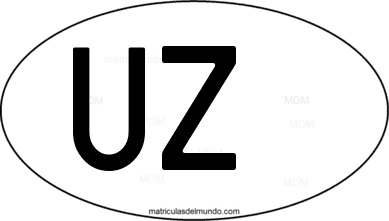 código internacional UZ de Uzbekistán