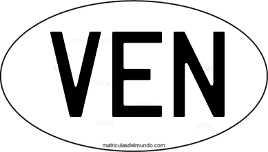 international oval code VEN from Venezuela