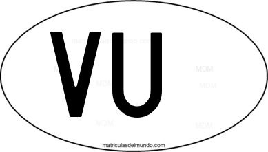 código internacional VU de Vanuatu