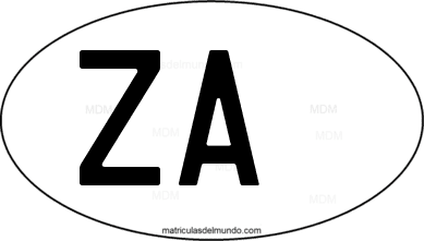 código internacional ZA de Sudáfrica